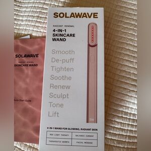 Solawave 4-in-1 Red Light Therapy Skincare Wand - Rose Gold